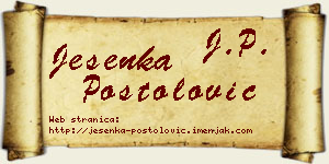 Jesenka Postolović vizit kartica